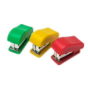 Coloful Mini Stapler Pequeno Stapladores Portátil Desktop Stapler Stapler Stapler Use for Office Scress e casa My-inf0131 138 S2