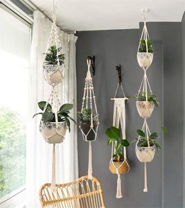 Hanging Plant Handmade Plant Hanger Flower Pot Planter Hanger Wall Decor Courtyard Garden Hanging Planter Hanging Basket