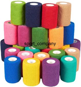 Colorato 4.5 m Sport Bendaggio elastico autoadesivo Nastro avvolgente Elastoplast Fit For Finger Caviglia Palmo Spalla Cuscinetti di supporto per il ginocchio