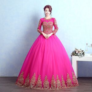 2021 Novo Chegou 100% Real Photo Vermelho Quinceanera Vestidos Ball Ball with Appliques Sweet 16 Vestido por 15 anos Pageant Vestido