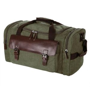 Duffel Bags Canvas Duffle Bag Oversized Travel Tote Bagage Rits 6cm / 2.3 inch met 1 x 1,1 kg Schouderriem