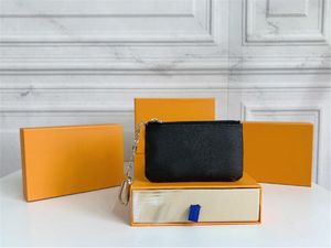Top quality fashion Wallet Purse 5 colors KEY POUCH Damier leather holds classical zippe Bag Accessoires women men Card holder sma312z