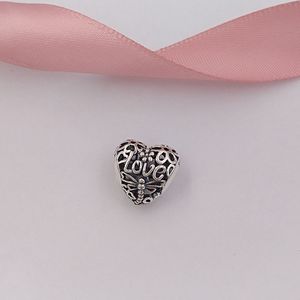 925 Sterling Silver Beads Promise of Spring Charm Charms passar europeisk pandora stil smycken armband halsband 797046 Annajewel