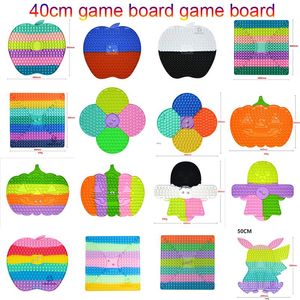 Halloween 40CM Super Size Game Rainbow Chess Board Push it Fidget Toys Decompression Toy Party Family Table Games for Adults Kids DHL