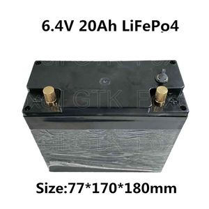 Wiederaufladbarer 2S 26650 6,4 V 20 Ah LiFePo4-Akku für Notstromquelle, integrierte Lichtlampe für Elektrowerkzeuge, LED + Ladegerät
