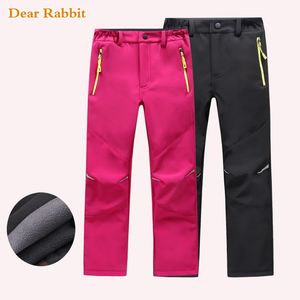 NEW Brand Autumn Winter Children Warm girls leggings Trousers Kids Boys 10 12 years windproof waterproof Sport Pants sweatpants 210303