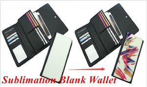 Blank Sublimation Wallet Leather Purse Handbag for Hot transfer Printing Leather Case Blank consumables DIY Best Gifts