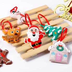 Christmas Tree Hanging Pendant Cute Santa Claus Elk Snowman Christmas Tree Ornaments Creative Christmas Decoration Accessories G1019