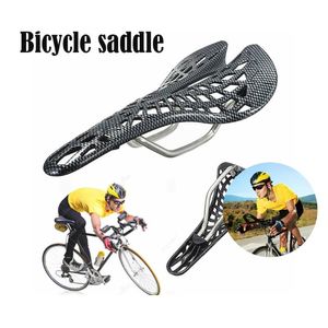 Bike Saddles Carbon Fiber Mountain Road Cycling Saddle Veins Racing Bicycle Hollow Seat Bicycled Parts Riding Equipment