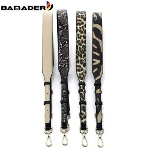 Bag Parts & Accessories BAMADER Adjustable Strap Leopard Snake Pattern Shoulder Crossbody Woman Leather