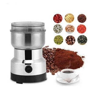 Household Coffee Grinder Stainless Steel Coffee Bean Cereals Nuts Condiment Spices Grains Grinding Machine