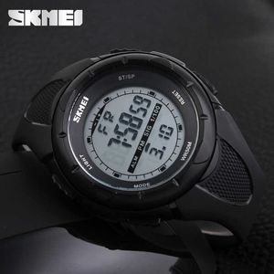 SKMEI Sporty sportowe Zegarki Elektroniczne Chrono Odporne wstrząsy Wristwatches Męskie Wodoodporne Alarm Cyfrowy Mężczyźni Zegar Mężczyzna 1025 Q0524