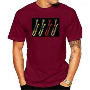 T-shirts pour hommes Les beaux-arts Vintage Vintage Rétro Baritone SaXophone Musique T-shirt Bari Sax T-shirt Hommes / Femmes