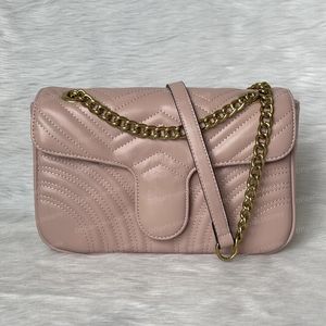 Top Quality 12 Colors Women Shoulder Bags Leather Chain Bag Designer Cross Body Pure Color Womens Handbag Crossbody Purse Wallet 26CM JN8899