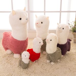 28cm/11 inches Alpaca Plush Toy 6 Colors Cute Animal Doll Soft Cotton stuffed Home office decor Kids girl Birthday Christmas Gift sea freight