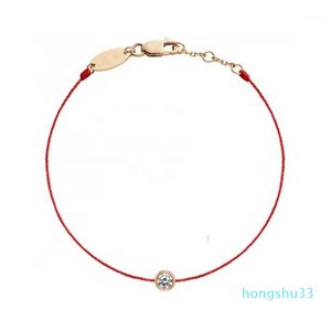 All'ingrosso-Red Thread Redline Bracciali per donna String Bracciale donna in acciaio inossidabile 316L Bracciale in corda rossa con fiore di prugna