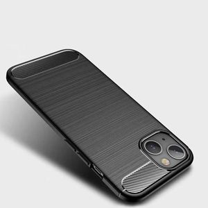 Luxury Carbon Fiber Soft TPU Fodral för ett plus Nord CE 5G 9 Pro N10 N100 8T OnePlus 8 7 7T Flexibel borstad borste Vertikal Ultrathin Slim Fashion Mobile Phone Back Skin