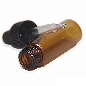 4ml röd-amber glas droppflaska tom eterisk olja display flaskor parfym prov testflaskor