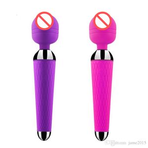 Magic Wand Vibrator for Woman Sex Toys av Vibratorer USB Uppladdningsbara Aldult Products Clitoral Vibrator