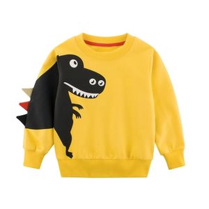Kinder Herbst Kinder 100% Baumwolle Sweatshirts Kinder 3D Dinosaurier Cartoon Pullover Produkte Junge Mädchen Kleidung 211111