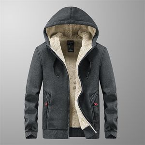 Winter Fleece Hooded Jackets Coats Men Softshell Jacket Male Warm Parka Windbreaker Thick Men's Overcoat Plus Size 6XL 7XL 8XL 220212