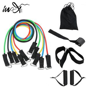 Fasce di resistenza 11 pz/set Pull Rope Esercizi di Fitness Tubi di Gomma Fascia Stretch Training Home Gym Allenamento Pedale Elastico1