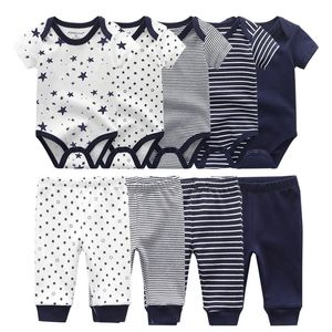 vestiti neonato ragazza body e pantaloni abiti bambino abbigliamento bambino cotone pagliaccetto infantile set roupas de bebe 210309