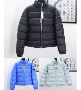 Kış Erkekler Mont toptan satış-Erkekler Kadınlar Aşağı Kirpi Ceket Eğik Tam Vücut Mektubu Aplikler Tasarımcı Erkek Sıcak Fermuar Dış Giyim Moda Beyler Standı Yaka Kış Ceket Erkek Giysileri