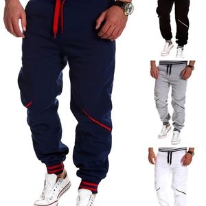 ZOGAA 2021 Mäns byxor Casual Contrast Färg Splice Sportbyxor Män Joggar Svett Vinterbyxor Män Sweatpants Män Joggar Skriv ut x0723