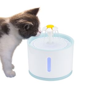 Lemonbest Otomatik Kedi Köpek Pet Kase İçme Su Dağıtıcı Elektrikli Pet Içme Çeşmesi LED Içecek Filtresi Y200922