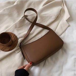 Wholesale cute small bags for women for sale - Group buy HBP Cute Solid Color Small PU Leather Shoulder Bags For Women Simple Handbags And Purses Female Travel Totes