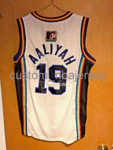 Aaliyah #19 Bricklayers Basketball Jersey 1996 MTV Rock N Jock S, M, L, XL, 2XL