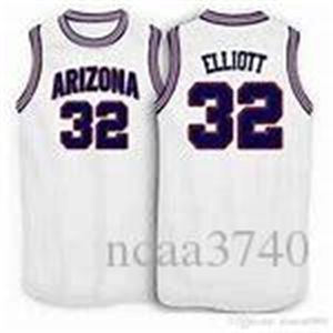 21SS # 32 Sean Elliott Arizona Wildcats Basketball Jersey Basketball Jersey eller Anpassat något namn eller nummer Jersey