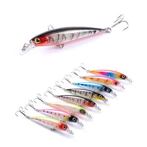 New Depth 0.6m--1.8m Min Soft Fishing Lure Gear Topwater Bait Fish Tackle Double Hook Artificial Floating Swing Trolling Bass