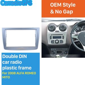 2 DIN Car Radio Fascia for 2008 + ALFA ROMEO MITO Dash DVD Player Stereo Surrounding Installation Trim Panel Frame High Quality