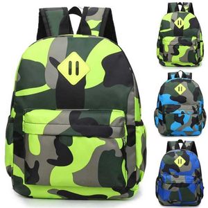 Baby Kid Toddler Nursery Boy Girl Camouflage Nylon Ryggsäck Shoulder School Bags 211025