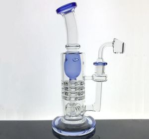 9,5 Zoll Wasserpfeifen Matrix Tiktok Hot Glass Bong Incycler Oil Rig Dab Rigs dicke Rauchwasserpfeife 14,4 mm Gelenk Quarz Banger Bowl Bubbler