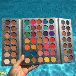 DHL beleza glazed olho paletas lindo me 63 cores sombra b37 # Nude shimmer fosco sombras de alta qualidade olhos maquiagem