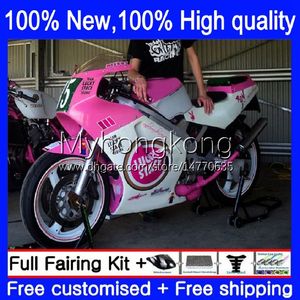 Fairings Kit för SUZUKI 250CC RGV250 SAPC VJ22 RGVT250 Lucky Pink 88-98 Bodys 32NO.06 RGVT-250 RGV-250 VJ23 94 95 96 97 98 RGVT RGV 250 1994 1995 1996 1997 Kroppsarbetet