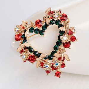 Linda Jóias De Natal Pins De Corsage De Natal-Brocho Corsage Chapéu Chapéu De Árvore Boneco De Neve Coração Presentes Trenó Bell Natal Decorações Adornos