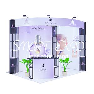 10ft*10ft Open-Surrounding Style Exhibition Booth Advertising Display with Custom Printing Portable Carry Bags