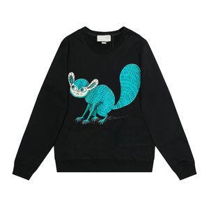 Katt designer sweatshirts mens skateboard hoodie långärmad tröjor hoodies man kvinnor mode lyx kläder broderi tryckt brev älskare casual tröja s xl