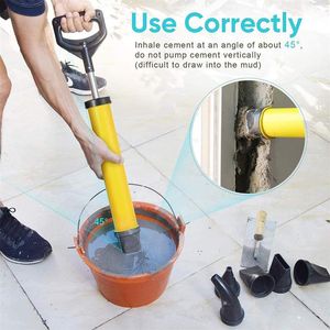 Household Sundries Caulking Gun Cement Lime Pump Grouting Mortar Sprayer Applicator Grout Filling Tools With 4 Nozzles