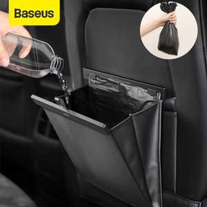 Baseus Car Trash Can Garbage Bag For Auto Back Seat Dustbin Waste Rubbish Basket Organizer Storage Accessories