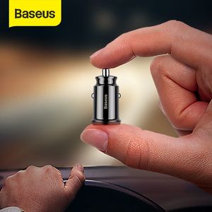 Baseus Araba Cep Telefonu 3.1 Xiaomi için Hızlı Mini Çift USB Hızlı Şarj Adaptörü Taşınabilir Şarj Şarj