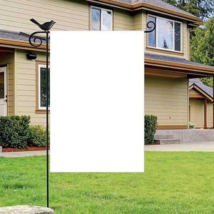 11.8*17.7inch Sublimation Garden Flags With Black Sandwich Double Side 30*45cm 3layers White Blank Heat Transfer Banners By