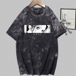 Nana Osakiの目Tシャツプリントファッション半袖ラウンドネックタイディアアニメY0809