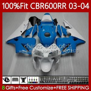 OEM Fairings For HONDA CBR600F5 CBR 600 RR F5 CC 2003 2004 Body 71No.100 CBR 600CC 600RR 600F5 03-04 CBR-600 CBR600 RR CBR600RR 03 04 Injection mold Bodywork Light blue