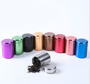 65 * 45 ملليمتر مصغرة صغيرة الشاي العلبة المعادن القصدير جرة صناديق تخزين الحلوى حالة المنظم مربع 9 ألوان يمكن القيام بشعار