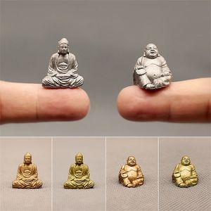 1 Piece Mini Simulation Maitreya Buddha Statue Figurine Fairy Garden Terrarium Bonsai Crafts Home Decor Tathagata Miniature